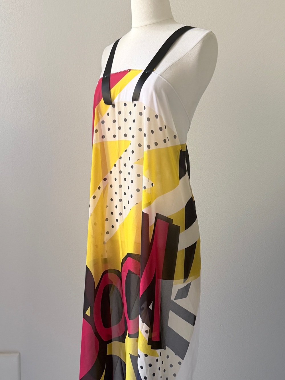 3.1 Phillip Lim Yellow, Pink & Black Graphic Maxi Skirt